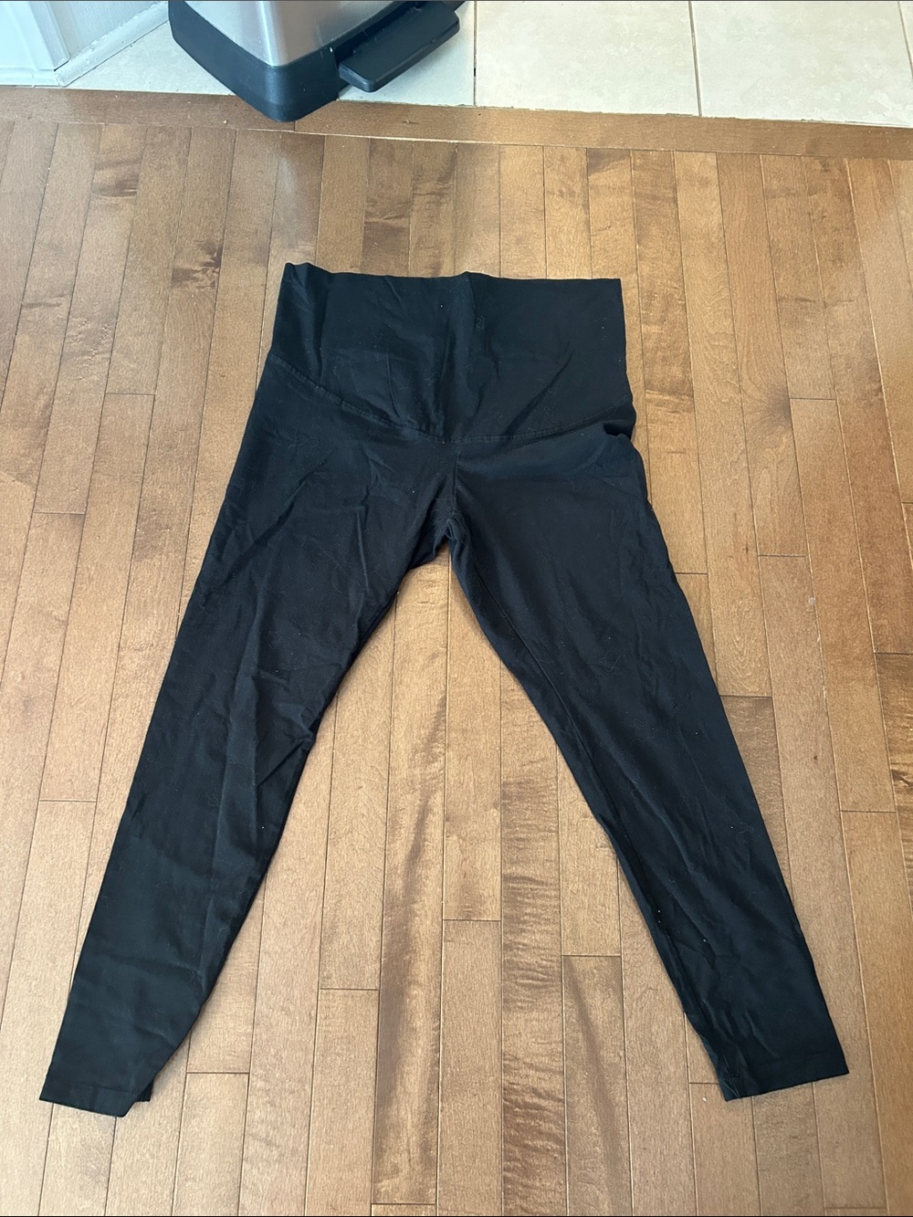 Paisley Sky Black High-Waist Kids Leggings